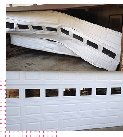 garage door before and after